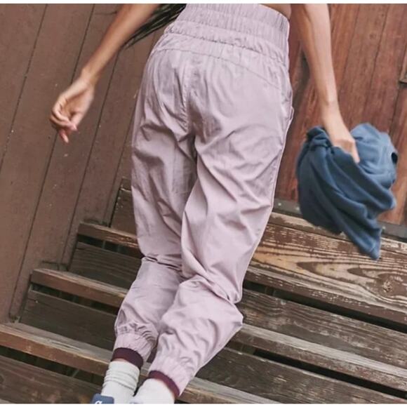Free People Movement The Way Home Purple Swish High Waist Joggers Small - Picture 7 of 10